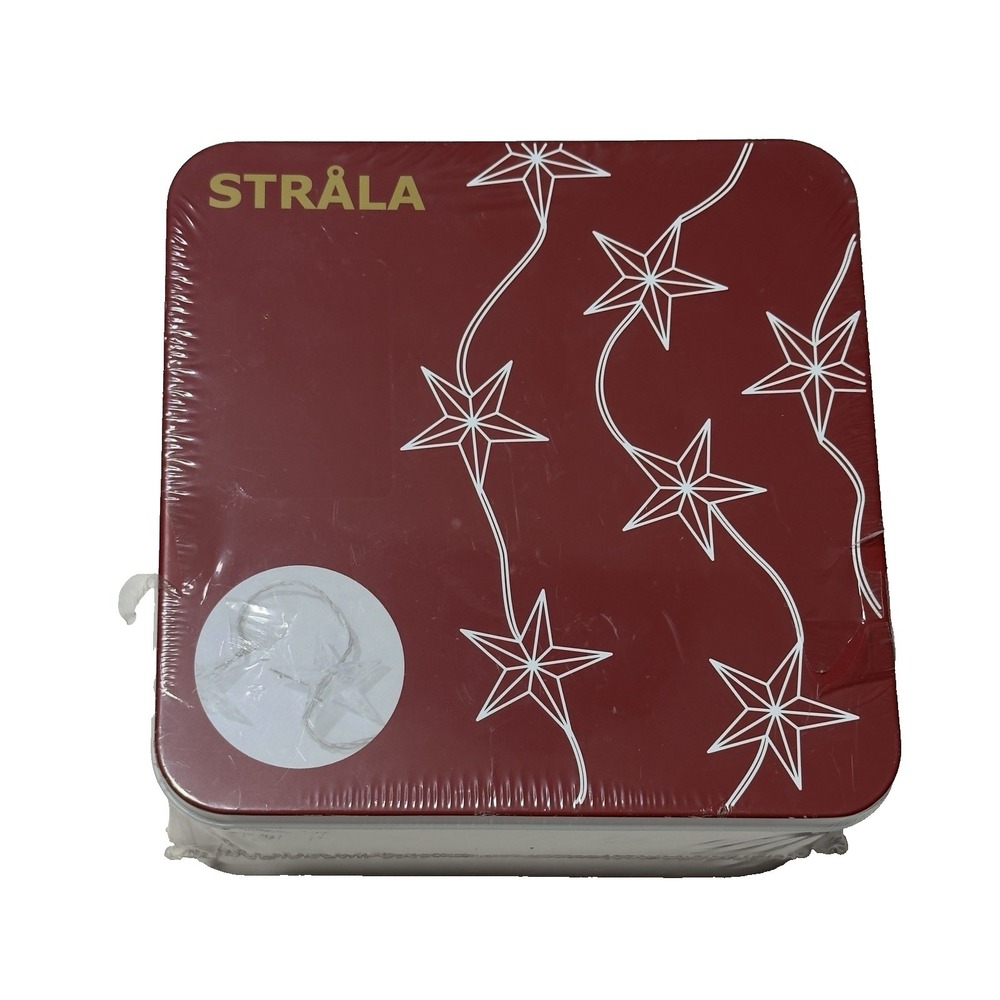Ikea STRALA Star Lights 24 Stars LED String Light Curtain White 304.441.90